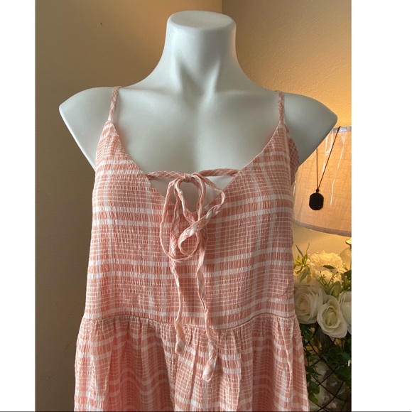 🔴 3/$25 Forever 21 Women’s Plus Sleeveless Pink Plaid Maxi Dress 0X - 3X NWT - Picture 4 of 8